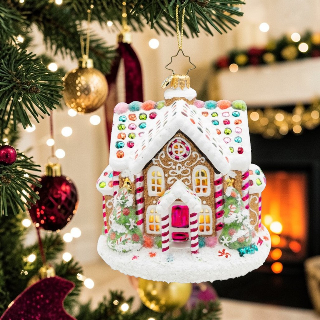 Christopher Radko Sweet Treat House Ornament | 5.25in