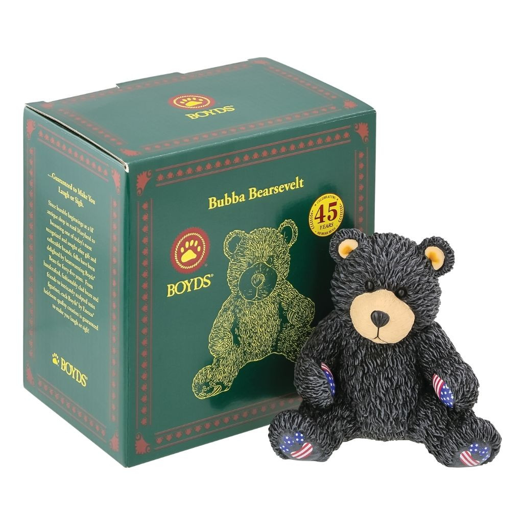 Boyds Bubba Bearsevelt Bear Resin Figurine | 4.25 Inch