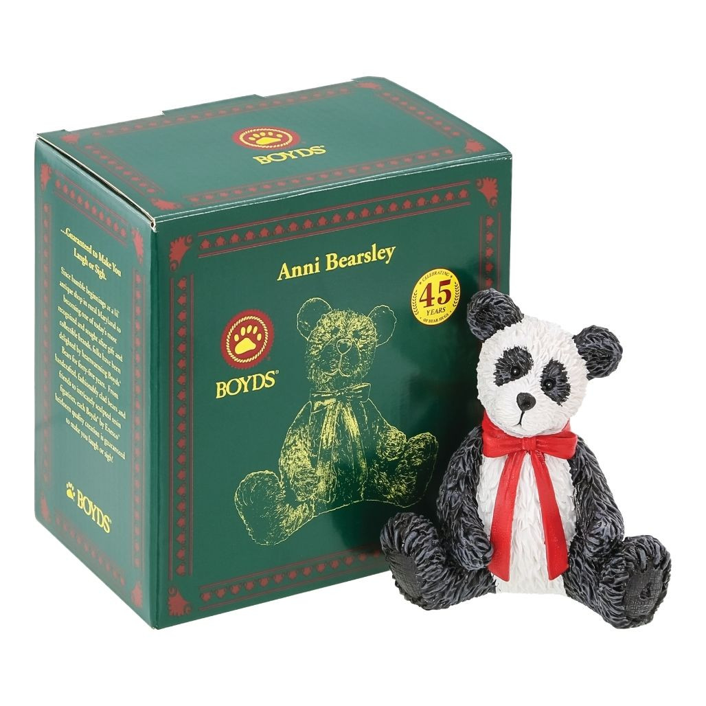 Boyds Anni Bearsley Figurine | 4-Inch Anniversary Bear