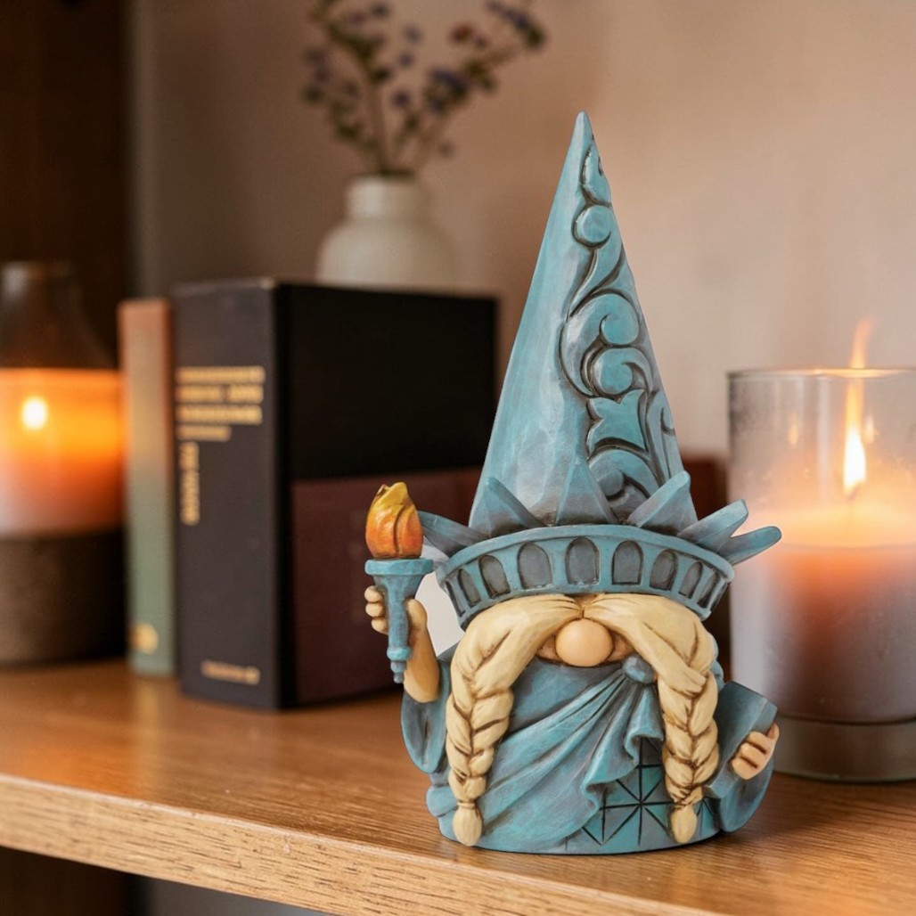 Jim Shore Lady of Freedom Gnome | Patriotic Figurine