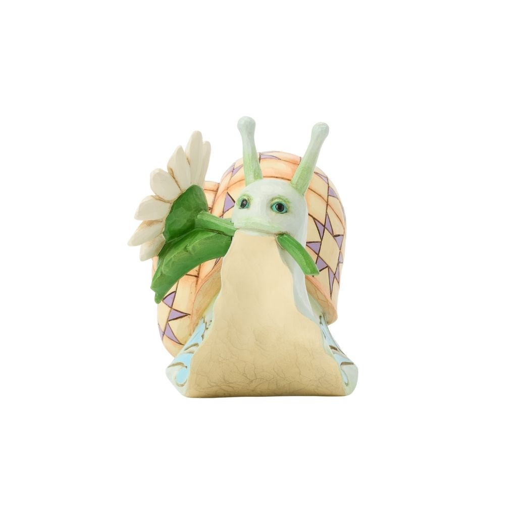 Jim Shore Snail with Daisy Figurine | Nature Figurine