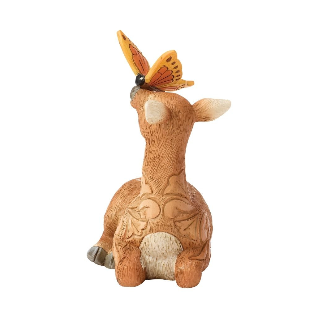 Jim Shore Deer with Butterfly | Mini Figurine