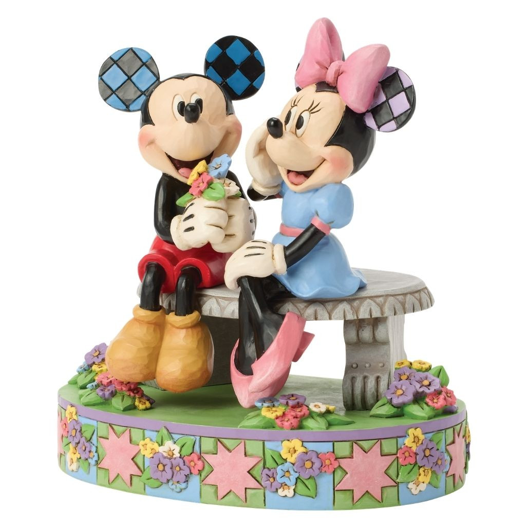 Jim Shore A Blooming Romance | Mickey and Minnie Figurine