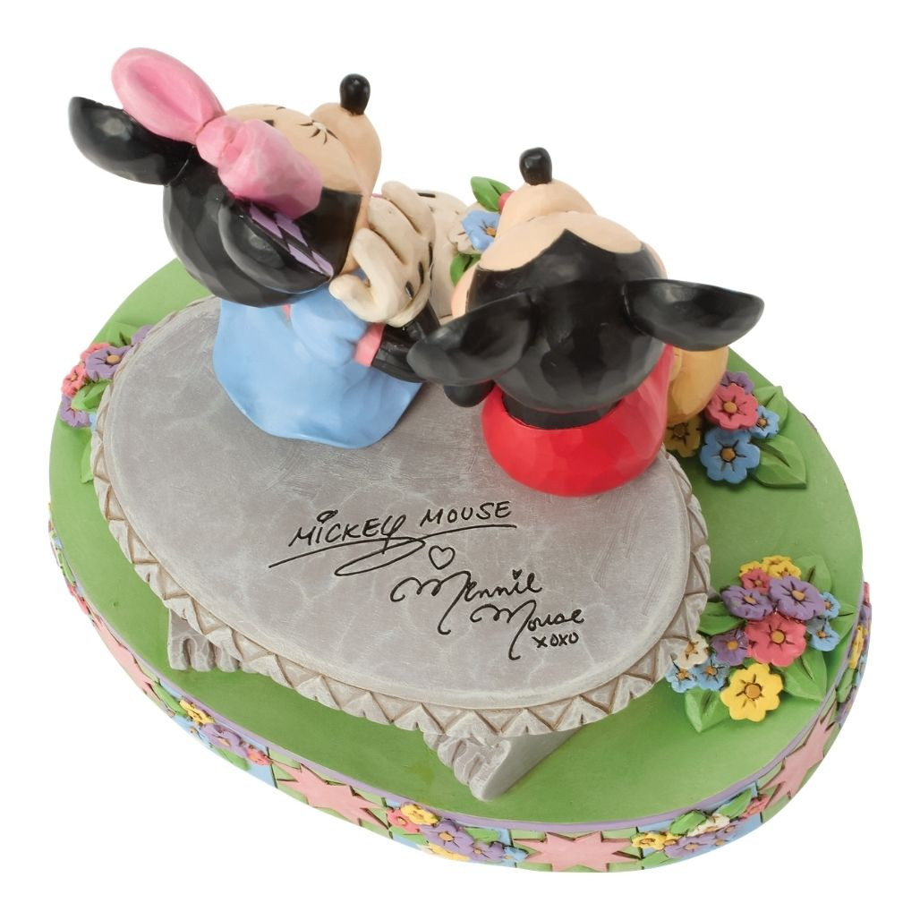 Jim Shore A Blooming Romance | Mickey and Minnie Figurine
