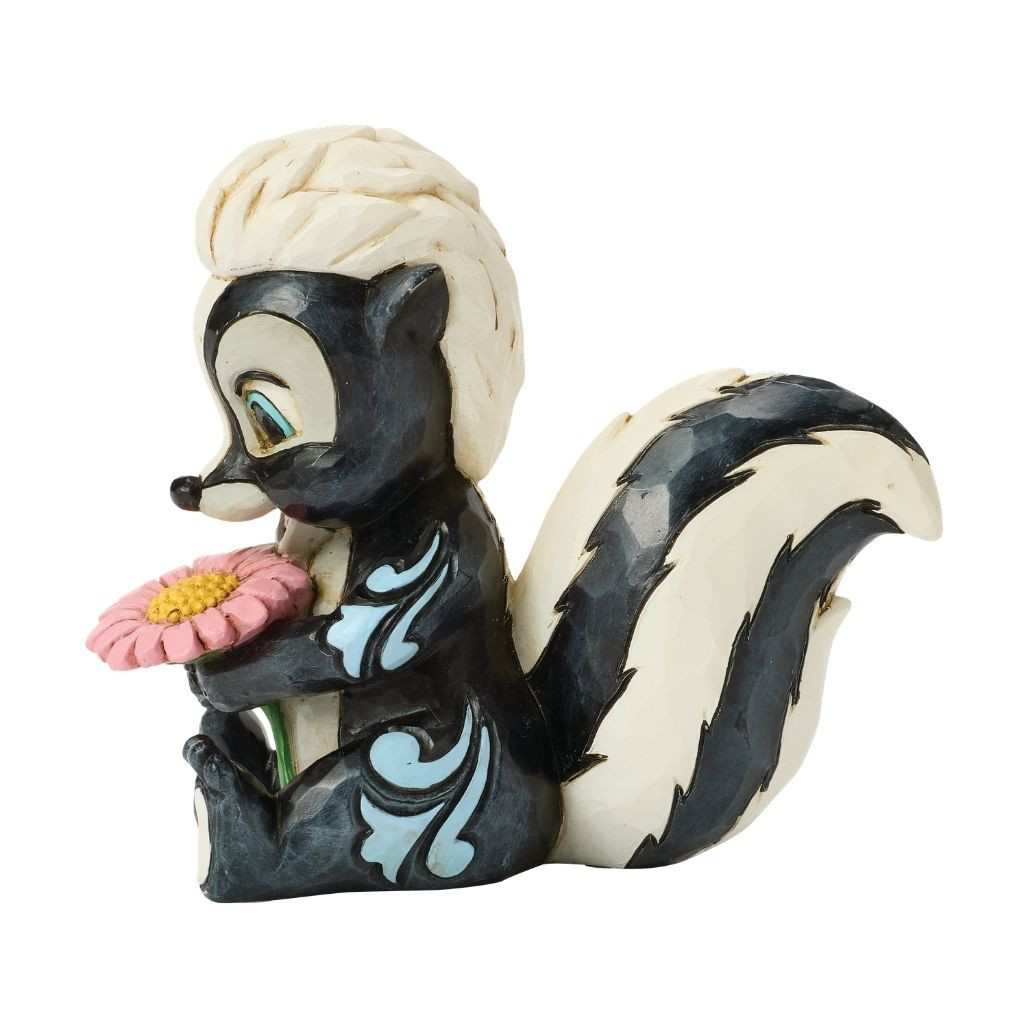 Jim Shore Flower Mini | Bambi Skunk Figurine
