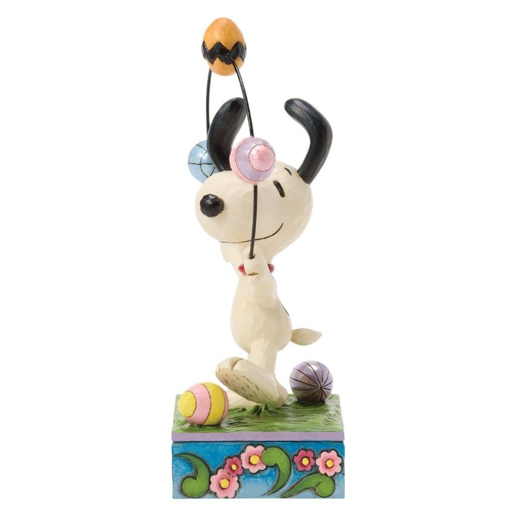 Jim Shore Juggling Easter Joy | Snoopy Easter Figurine