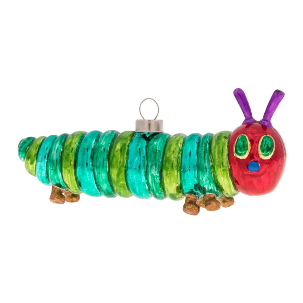 Kat & Annie Very Hungry Caterpillar Glass Ornament | 5.15"