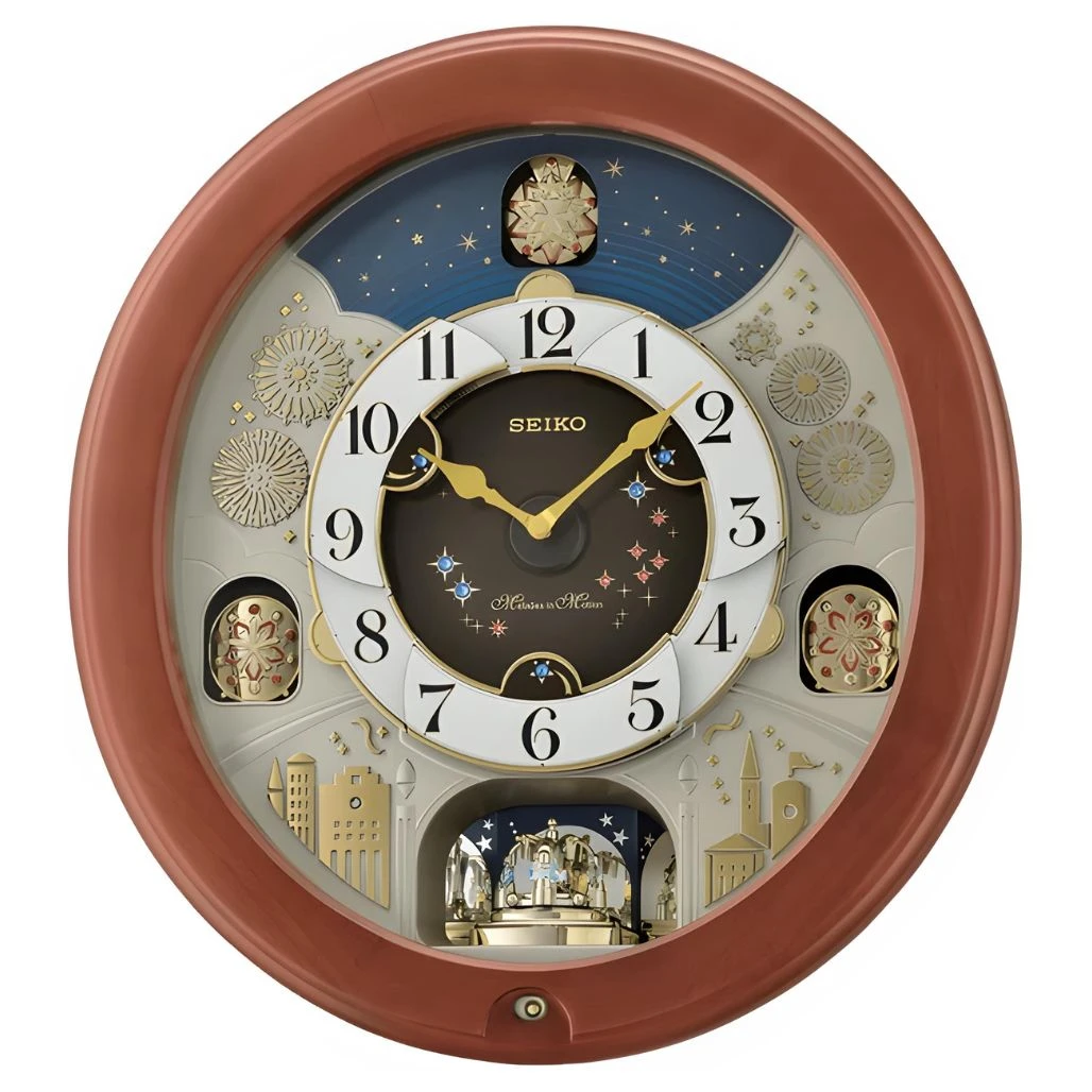 BRIGHT STARY NIGHT  MELODIES MOTION  CLOCK 26
