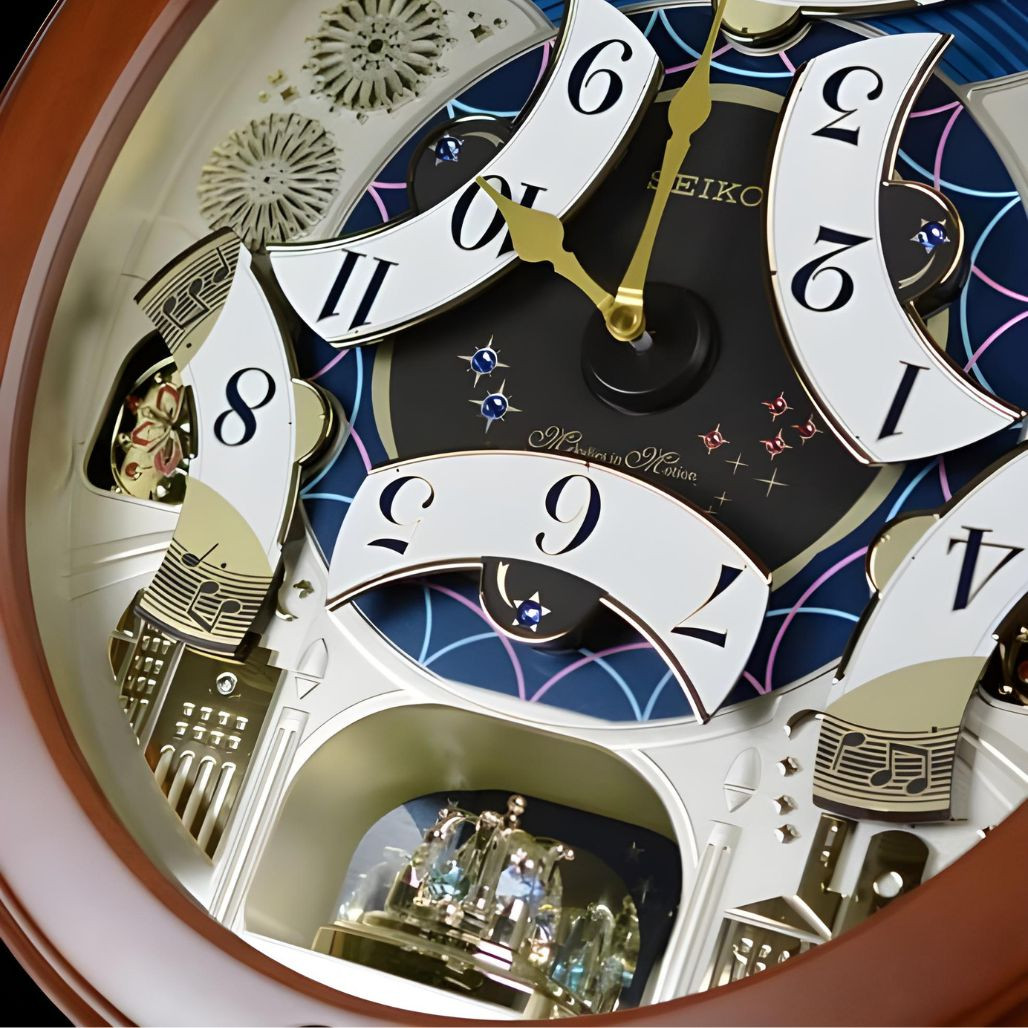 BRIGHT STARY NIGHT  MELODIES MOTION  CLOCK 26