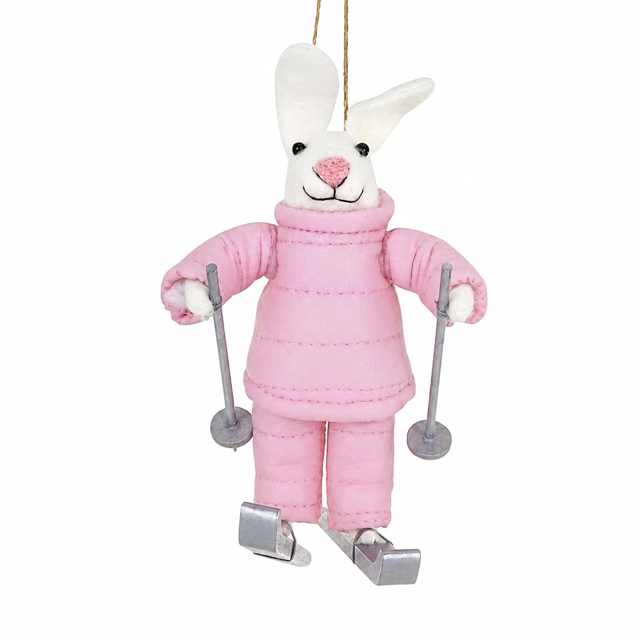Cody Foster Ski Bunny Ornament | 5.5 Inch Wool