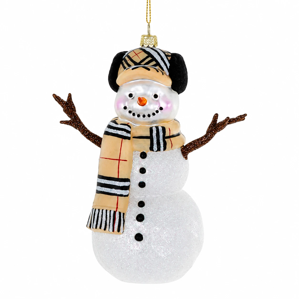 Cody Foster Best Dressed Snowman  Ornament | 6 Inch Glass
