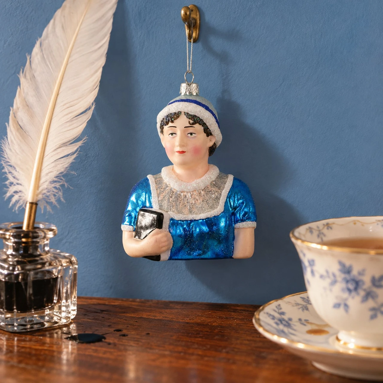 Cody Foster Jane Austen Glass Ornament