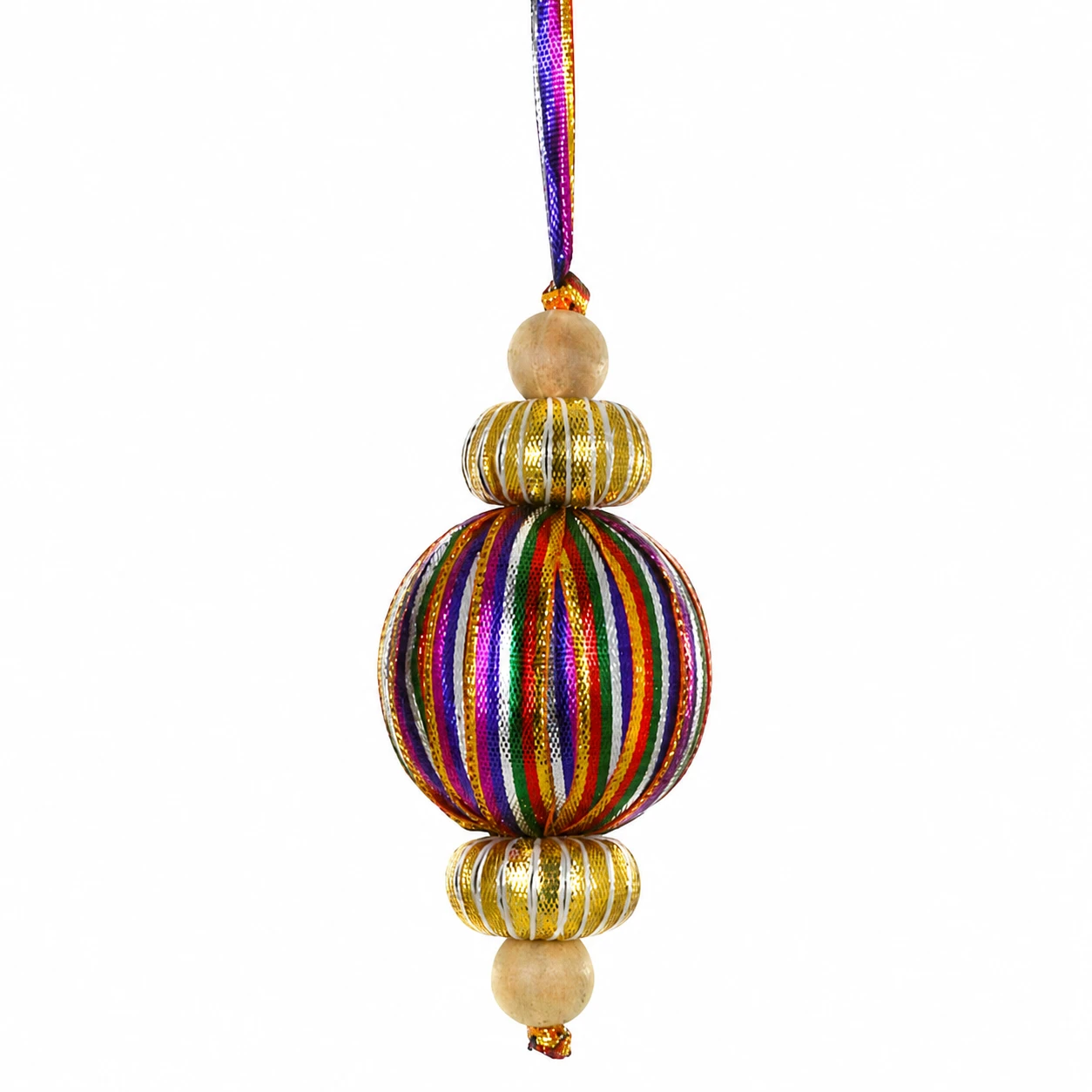 Cody Foster Ribbon & Bead Baubles Large Ornament | 4.5 Inch