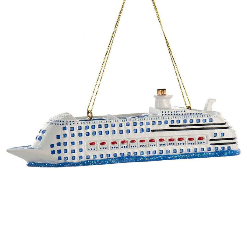 Kurt Adler Cruise Ship Ornament | 5.25 Inch