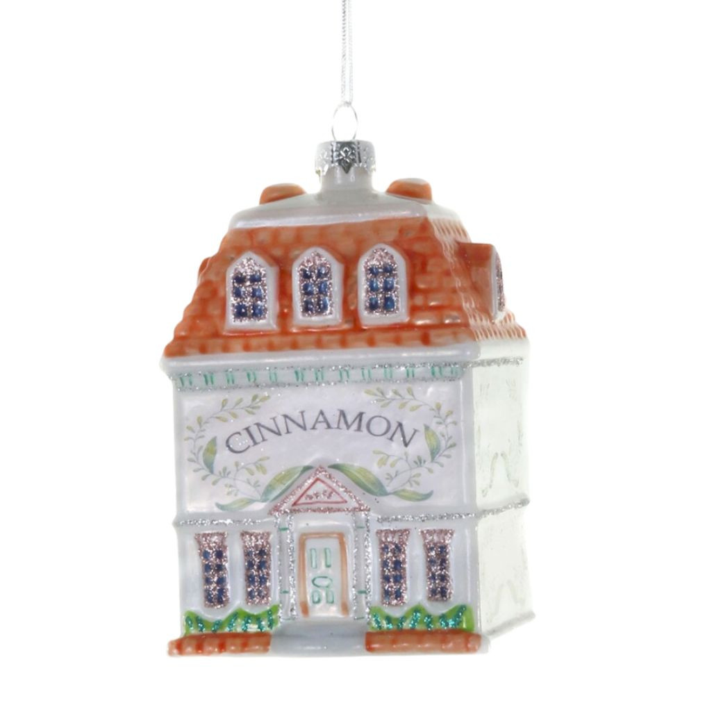Cody Foster Cinnamon Spice Jar Glass Ornament