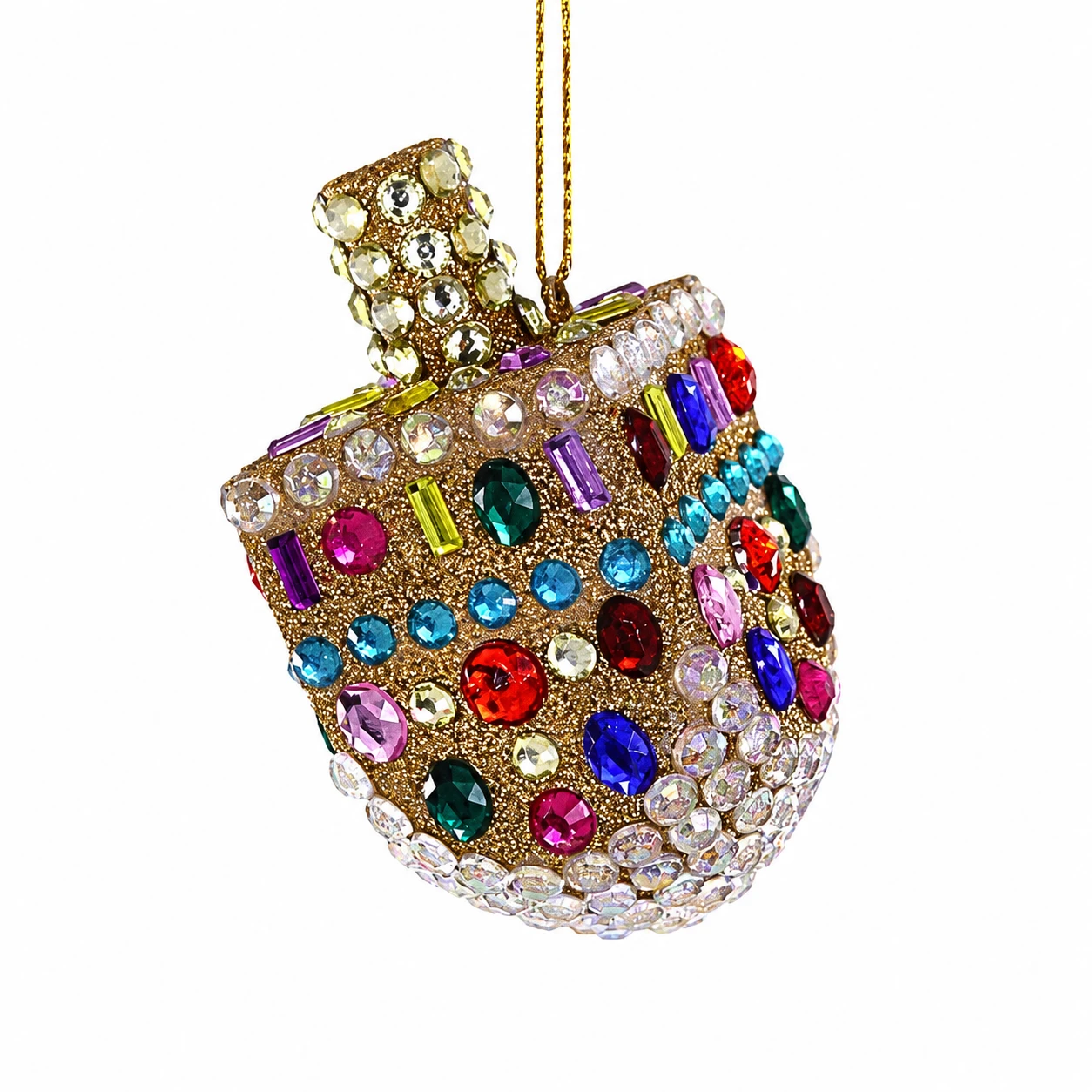 Cody Foster Blingy Dreidel Ornament | 3 Inch Glass