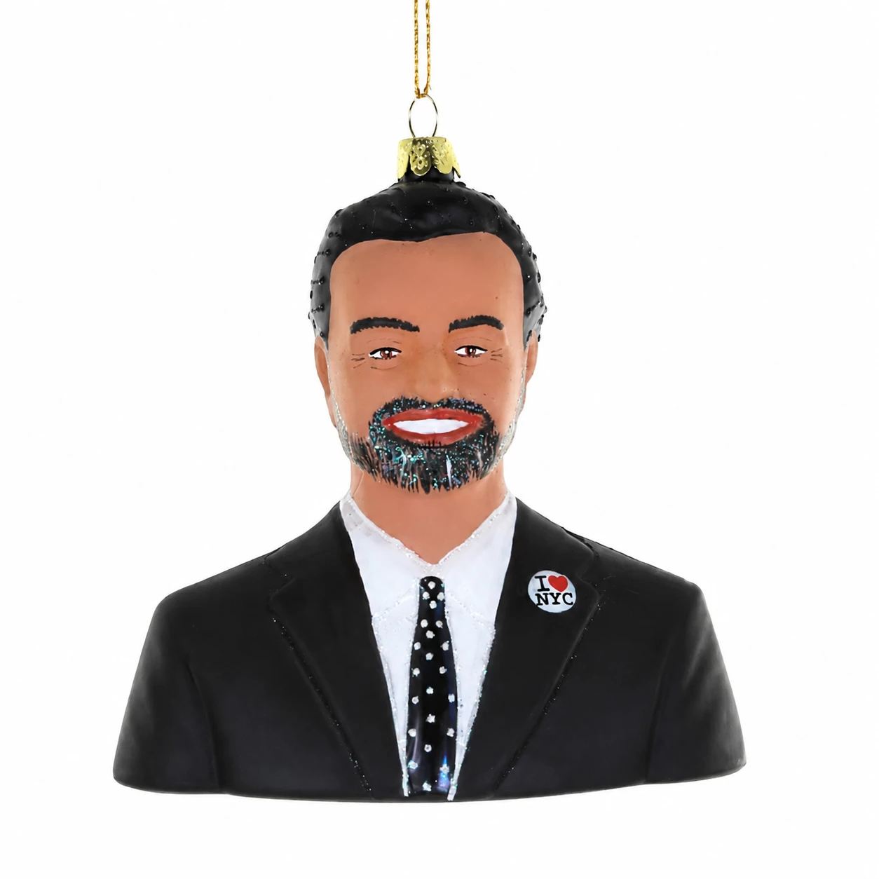 Cody Foster Mayor Mamdani Ornament | 4.5 Inch Glass
