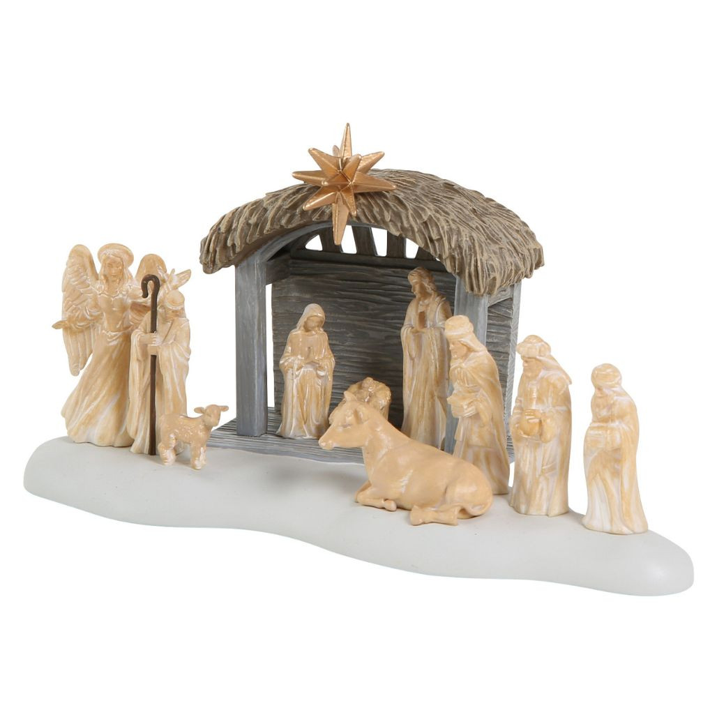 Department 56 50th A Lamb In The City Christmas in the City village accessory.
Small urban Christmas nativity-style scene with lamb detail for a village display.
Resin and calcium carbonate Department 56 accessory, 3.03 inches high.