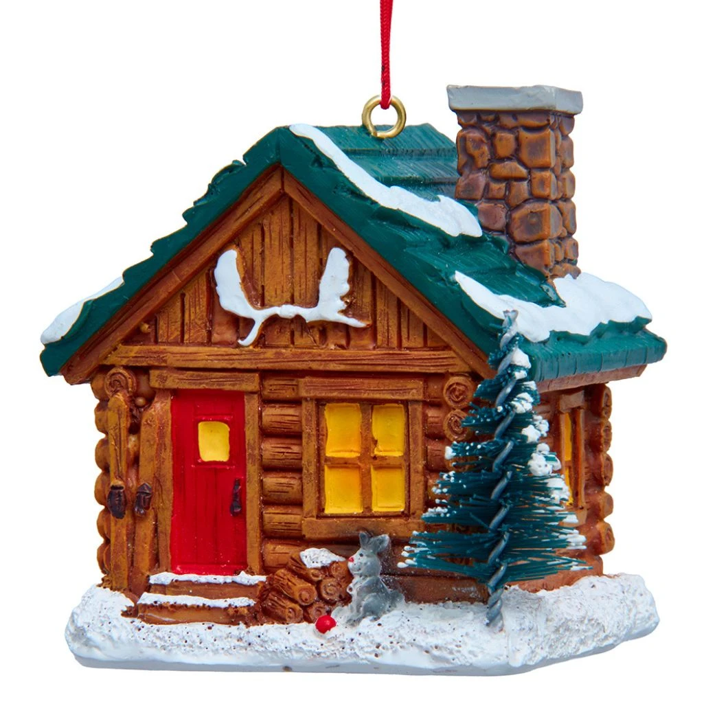 Kurt Adler Log Cabin Ornament