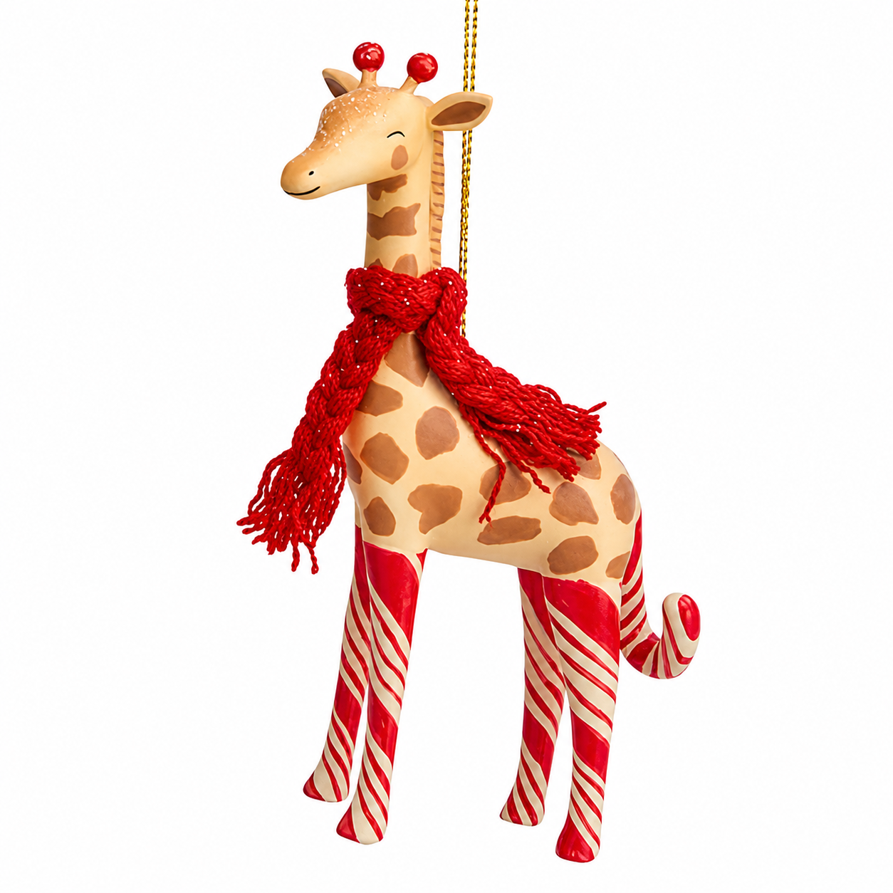 Kurt Adler Candy Cane Giraffe Ornament