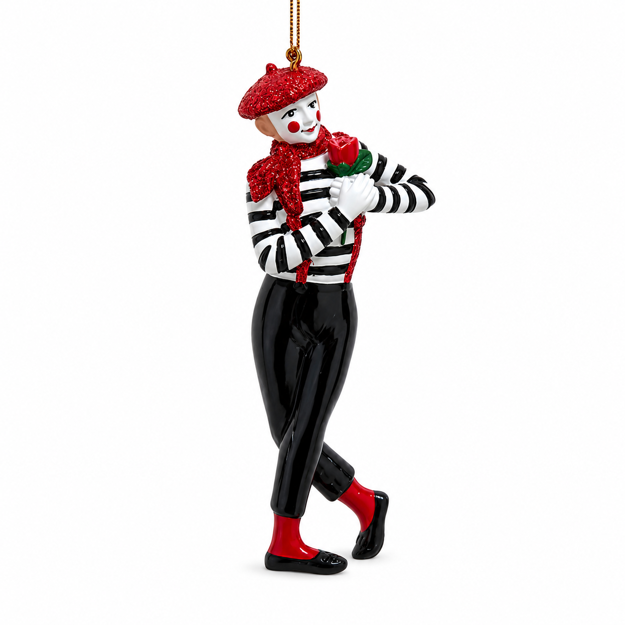 Kurt Adler Carnival Mime Ornament | The Christmas Loft
