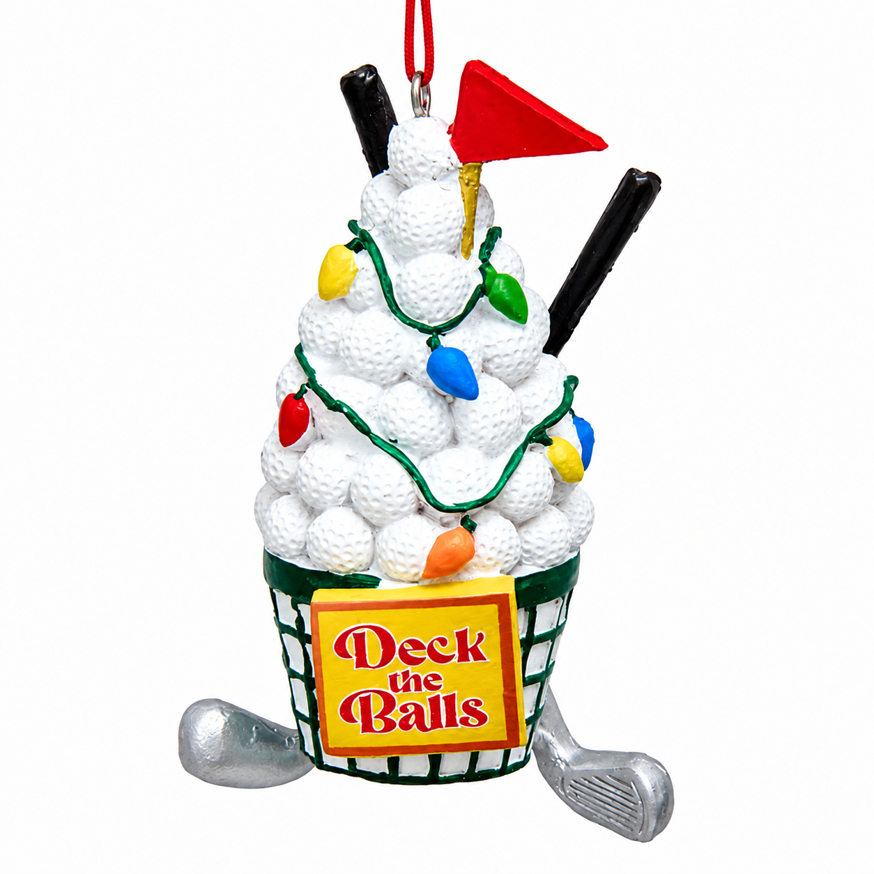 Kurt Adler Deck The Golf Balls Bucket Ornament