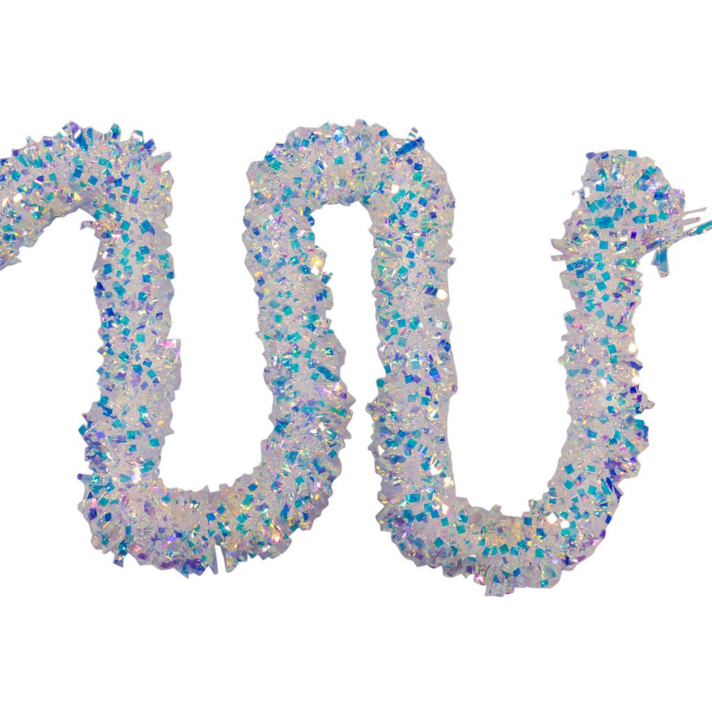 Kurt Adler 9 Foot Iridescent Tinsel Garland