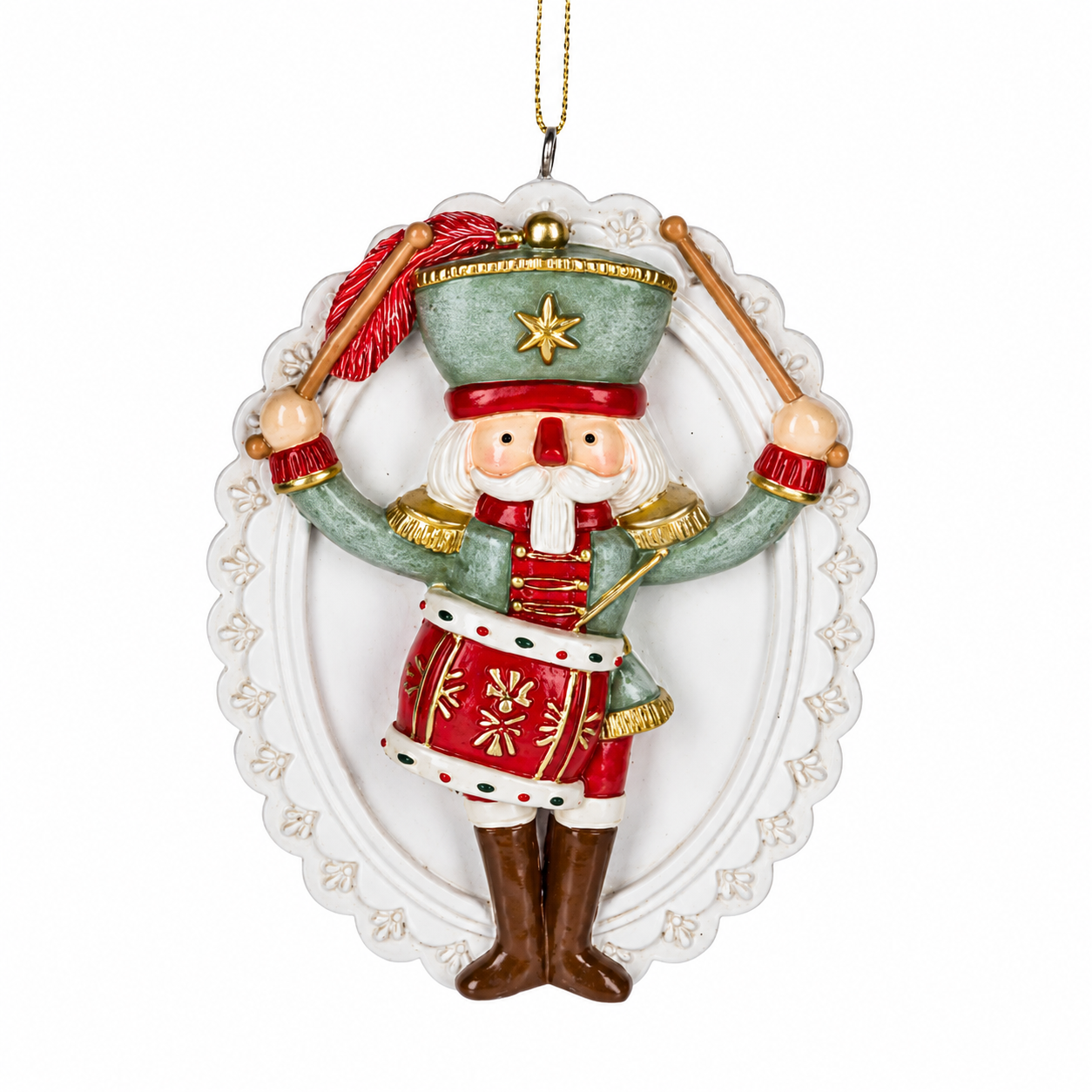 The Nutcracker Drummer Disk Ornament