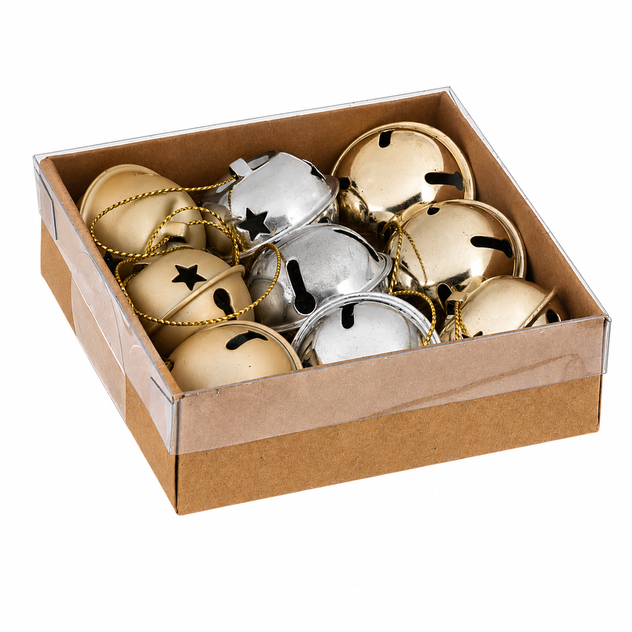 Jingle Bell Ornament Boxed Set of 9