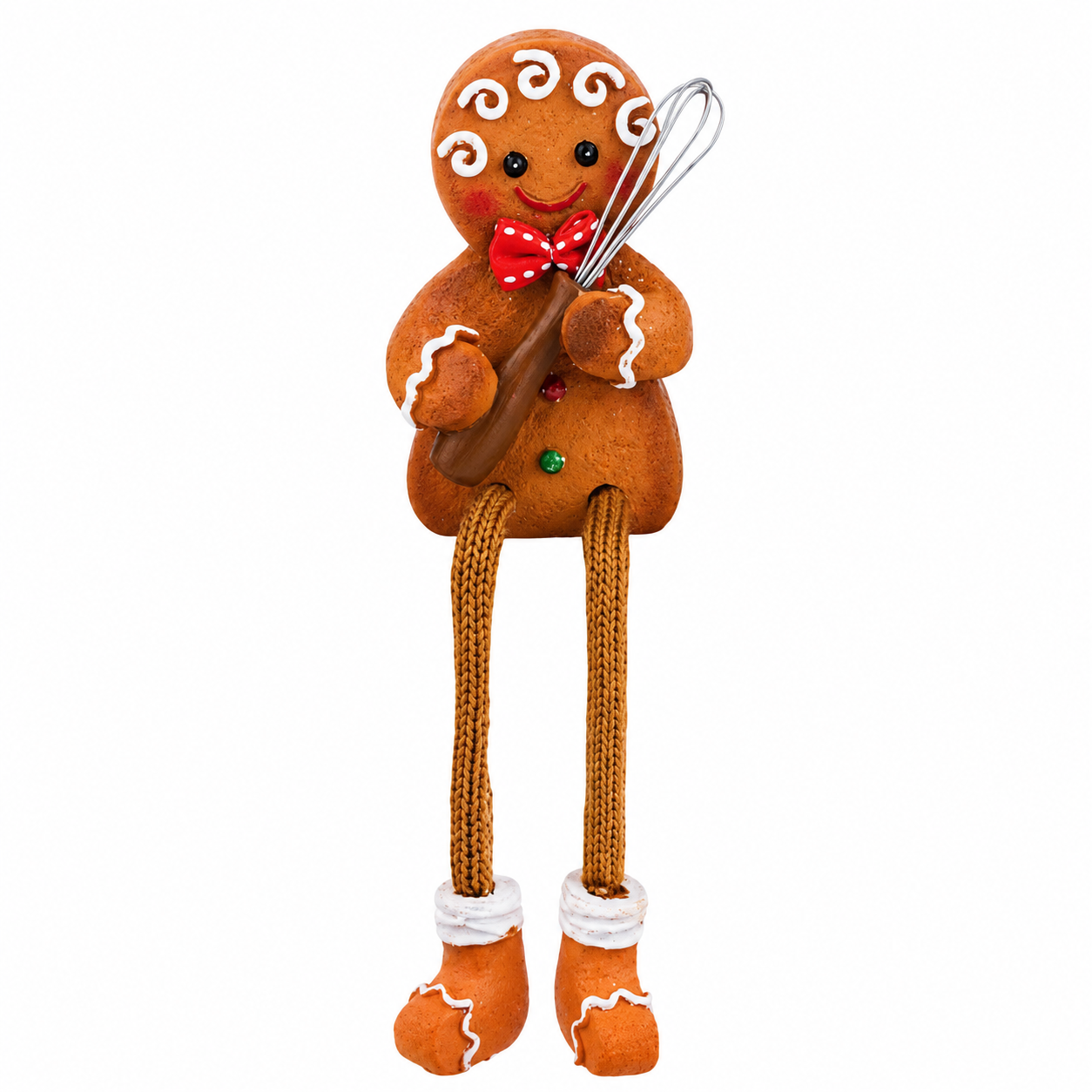 Gingerbread Baker Holding Whisk Shelfsitter
