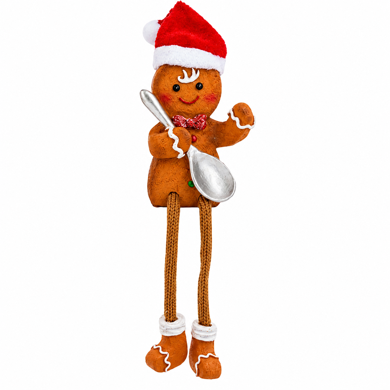 Gingerbread Baker Holding Spoon Shelfsitter