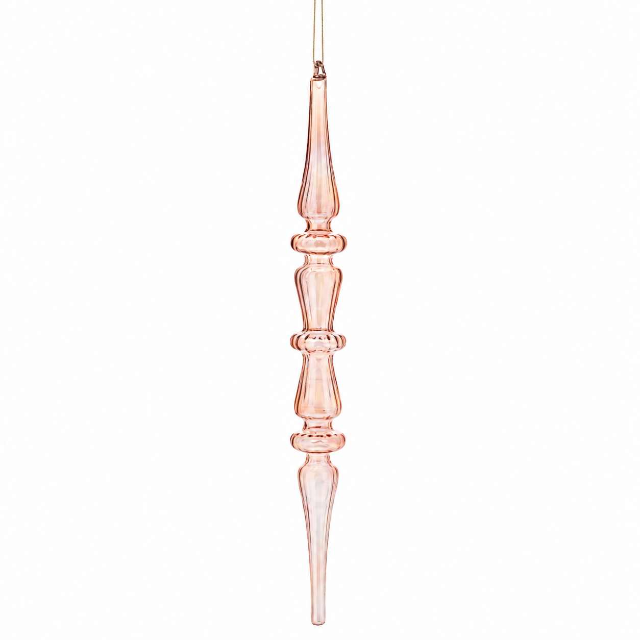 Icicle Drop 3 Ring Finial Ornament