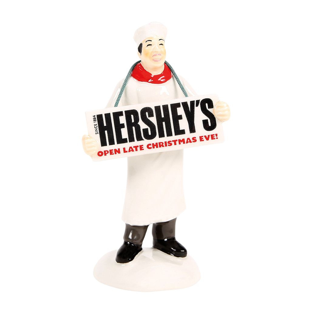Department 56 Snow Village Santa Prefers Hershey's Accessory