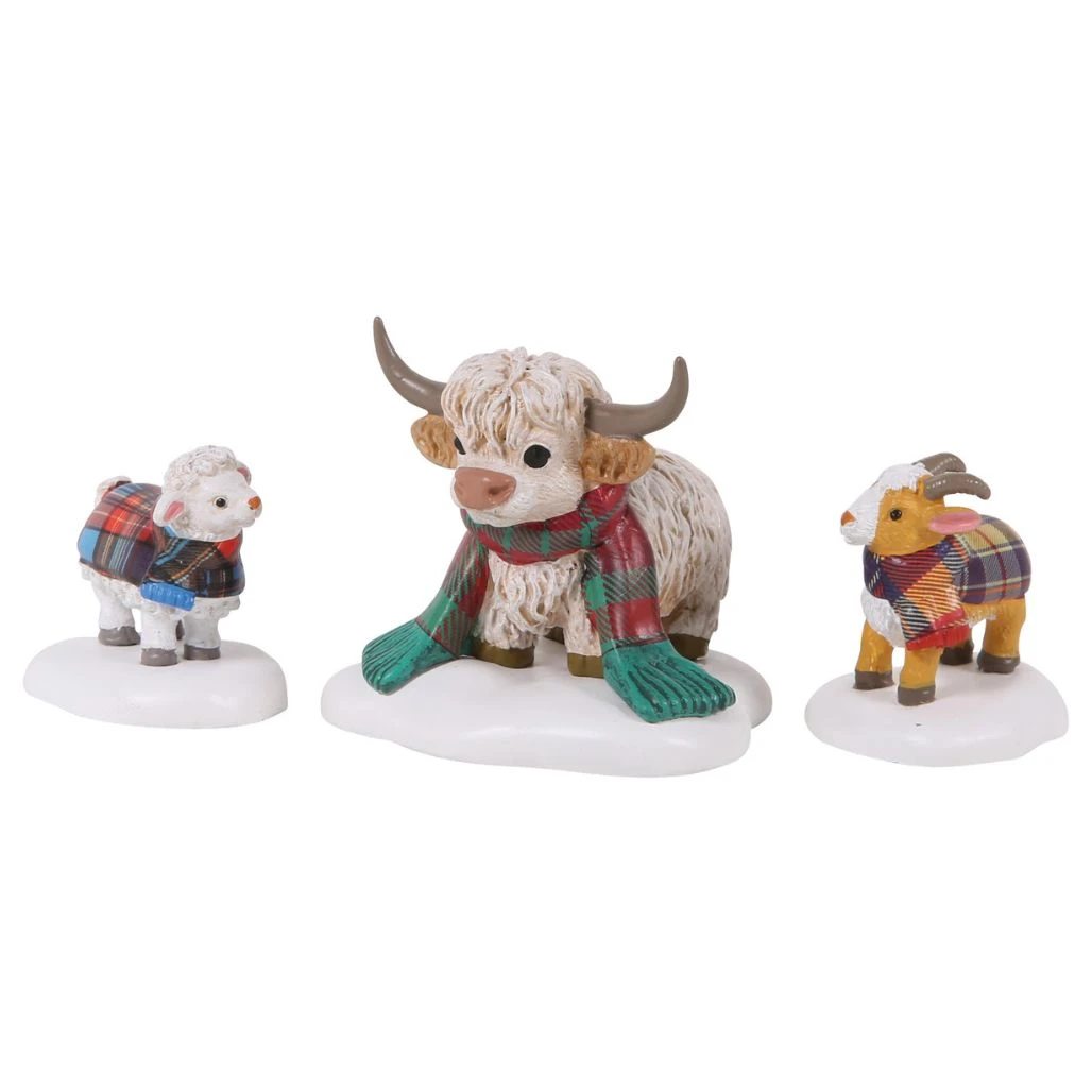 Department 56 Village Highland Animals Set of 3 Accessory