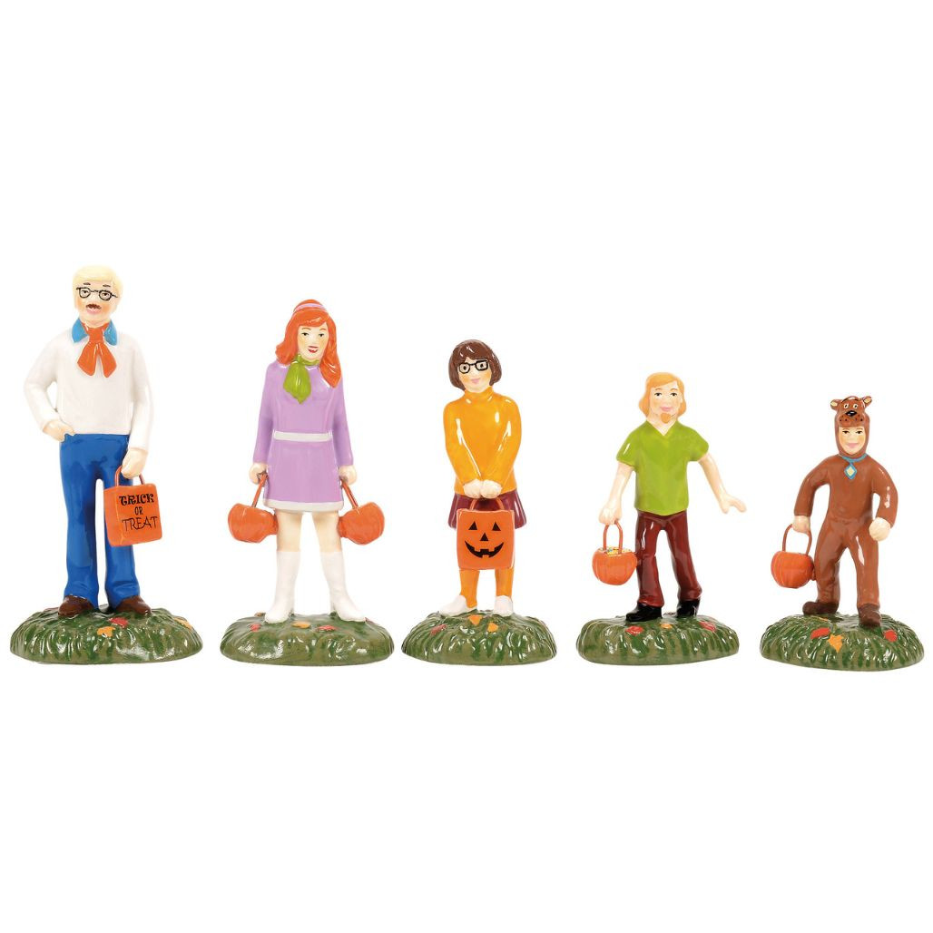 Department 56 Snow Village Halloween Scooby Doo Trick or Treaters Set of 5 Accessory