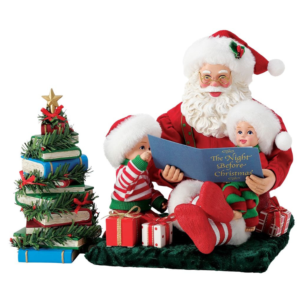 Possible Dreams Reading Is a Gift Santa Figurine