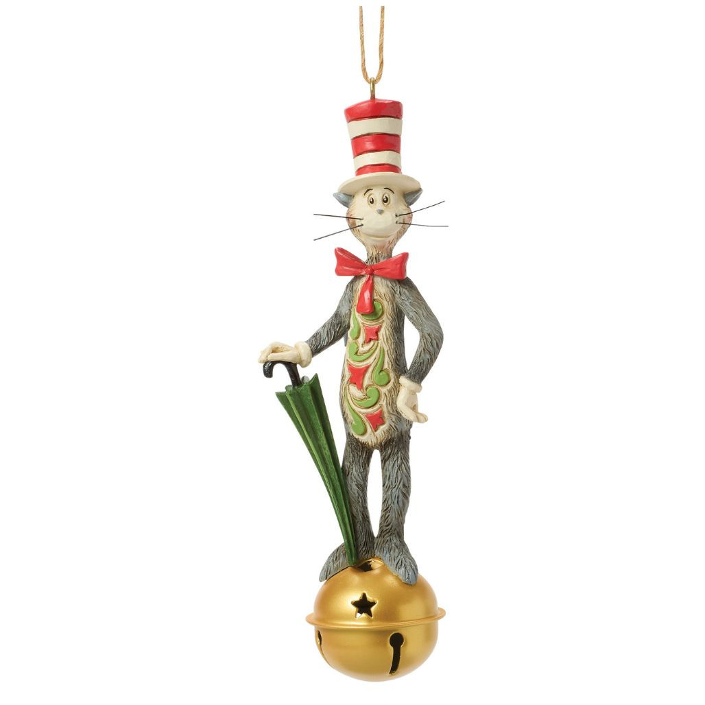 Jim Shore Cat in the Hat Jingle Bell Ornament