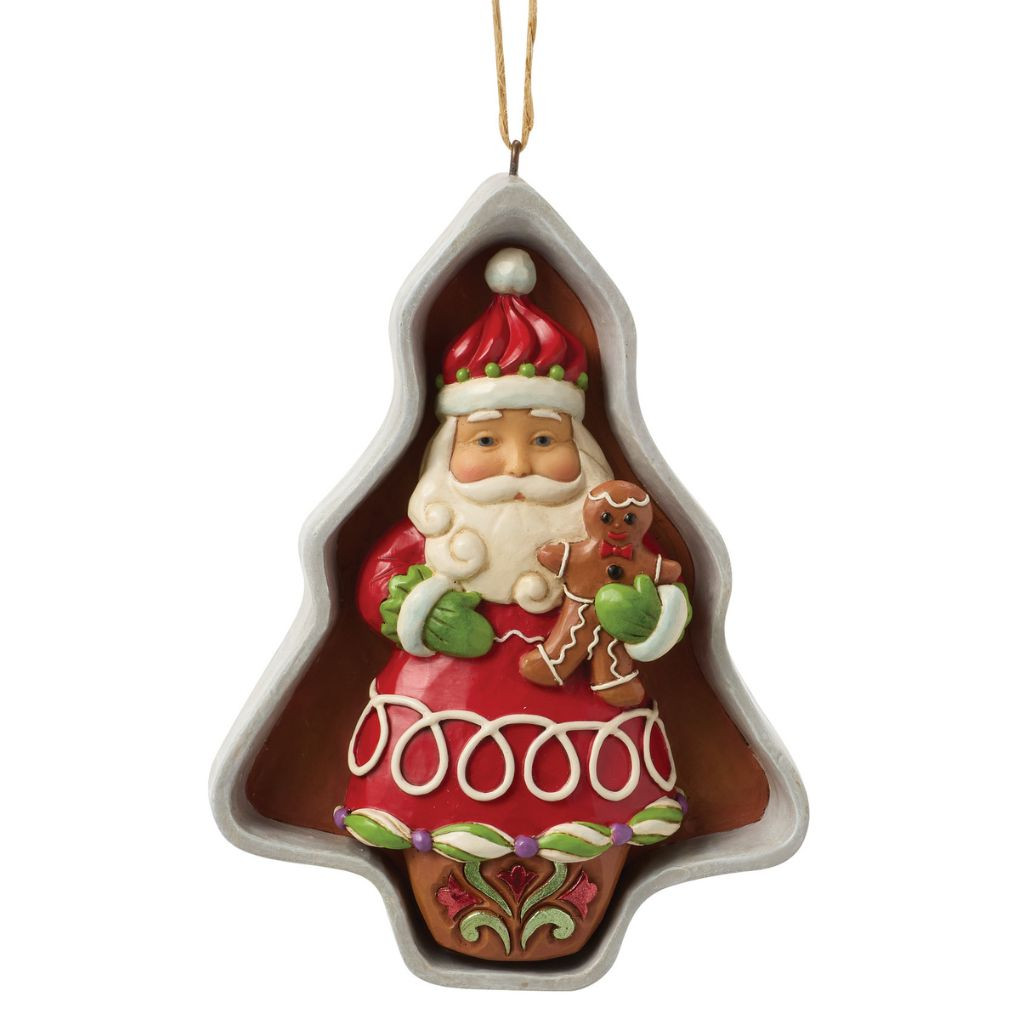 Jim Shore Cookie Cutter Santa Ornament