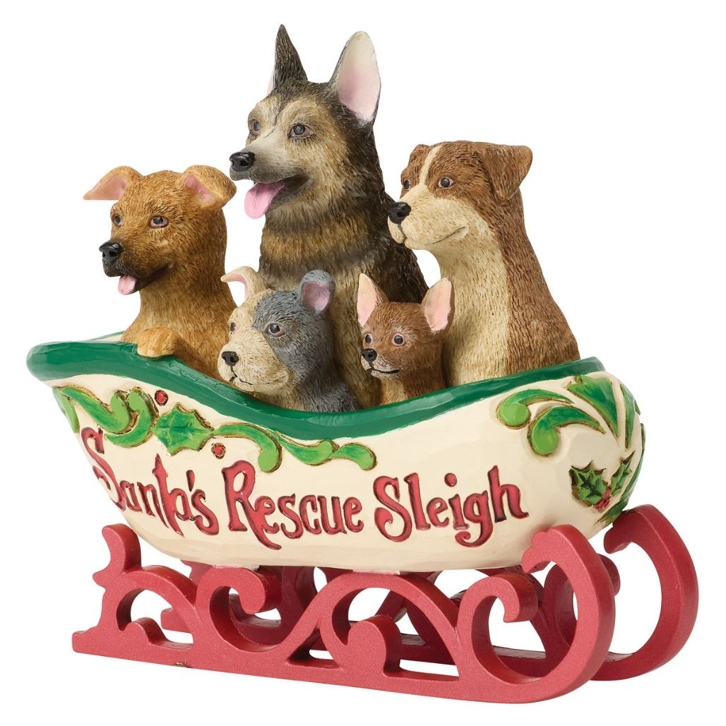 Jim Shore A Tail-Wagging Christmas Sleigh | The Christmas Loft