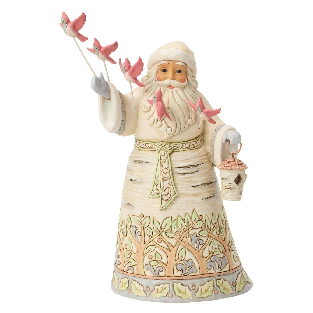 Jim Shore Birchwood Blessings Santa Figurine