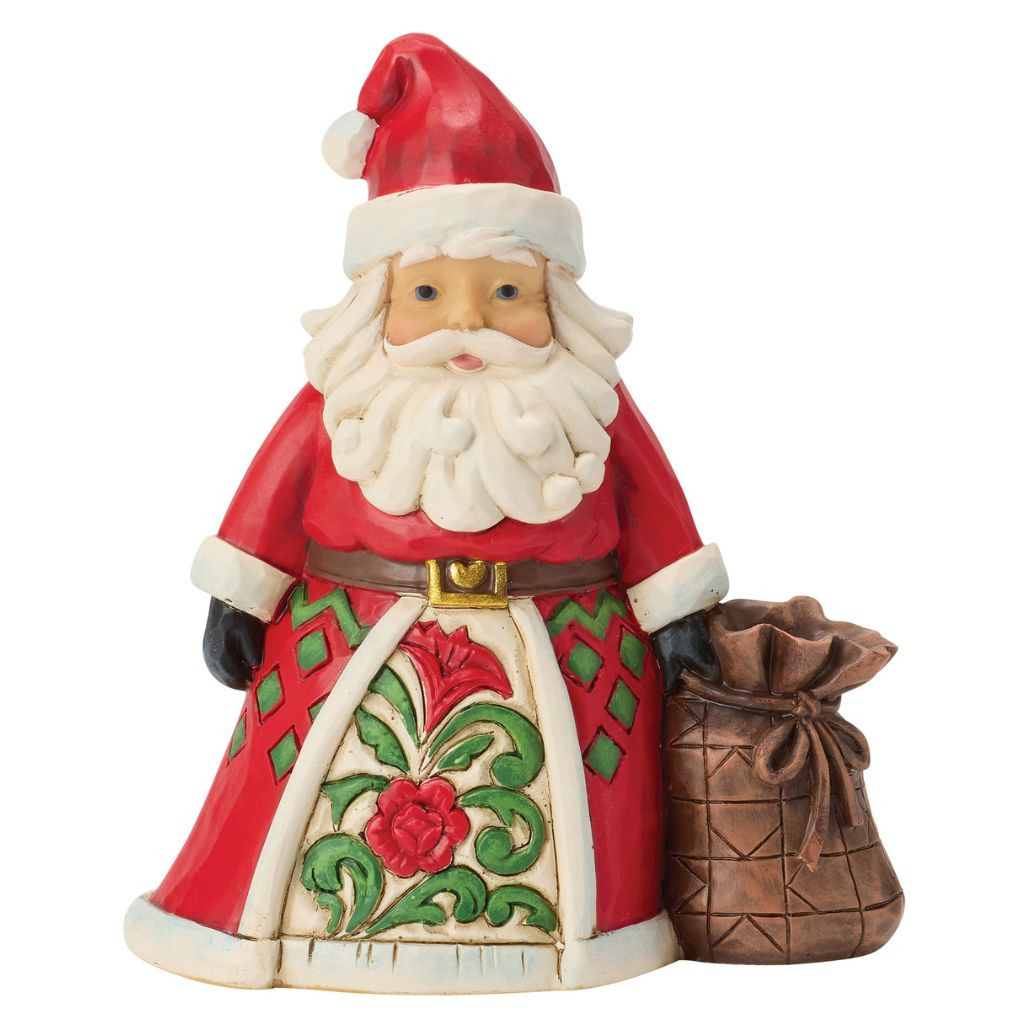 Jim Shore Santa with Toy Bag Mini Figurine | The Christmas Loft