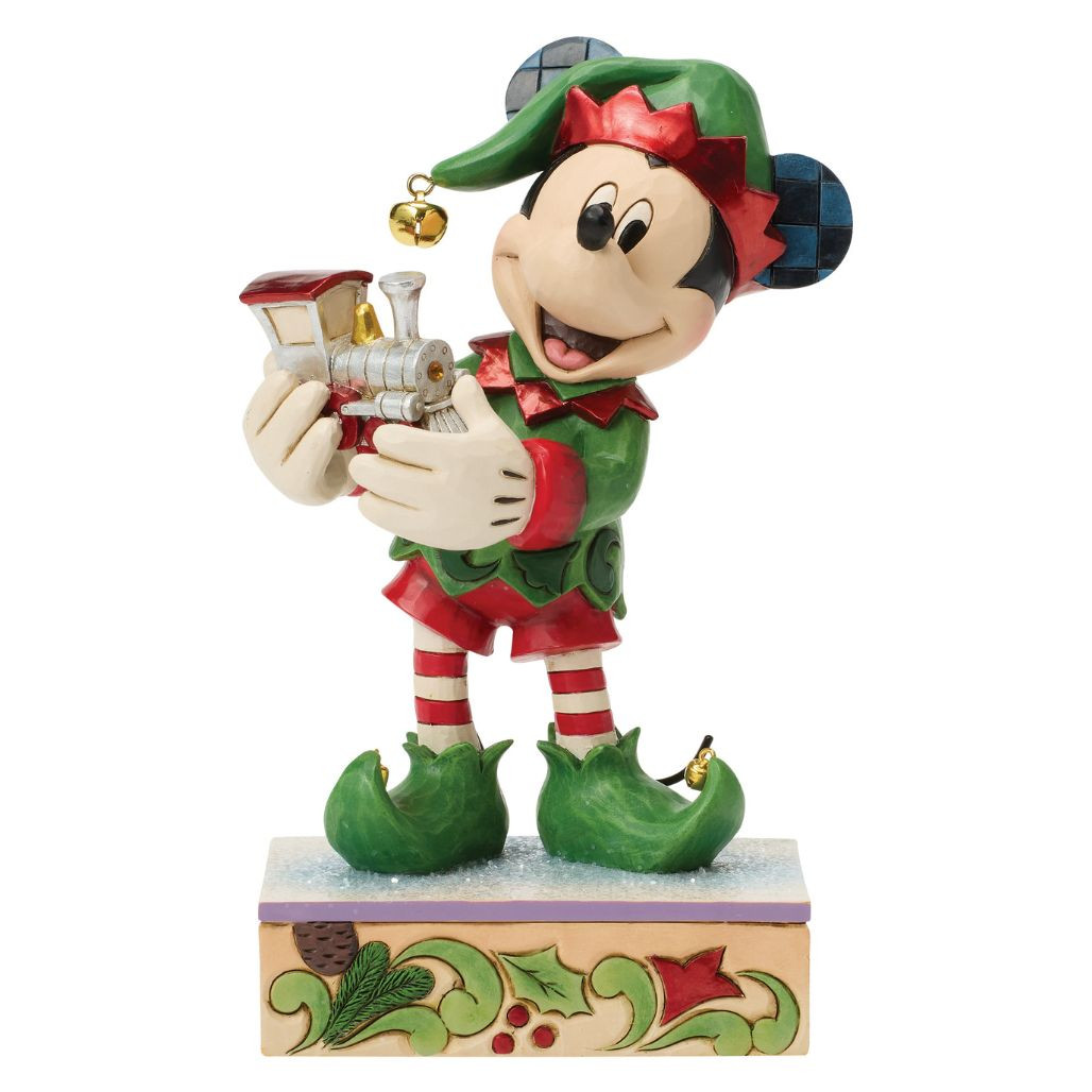 Jim Shore Disney Traditions Elf On Track Figurine