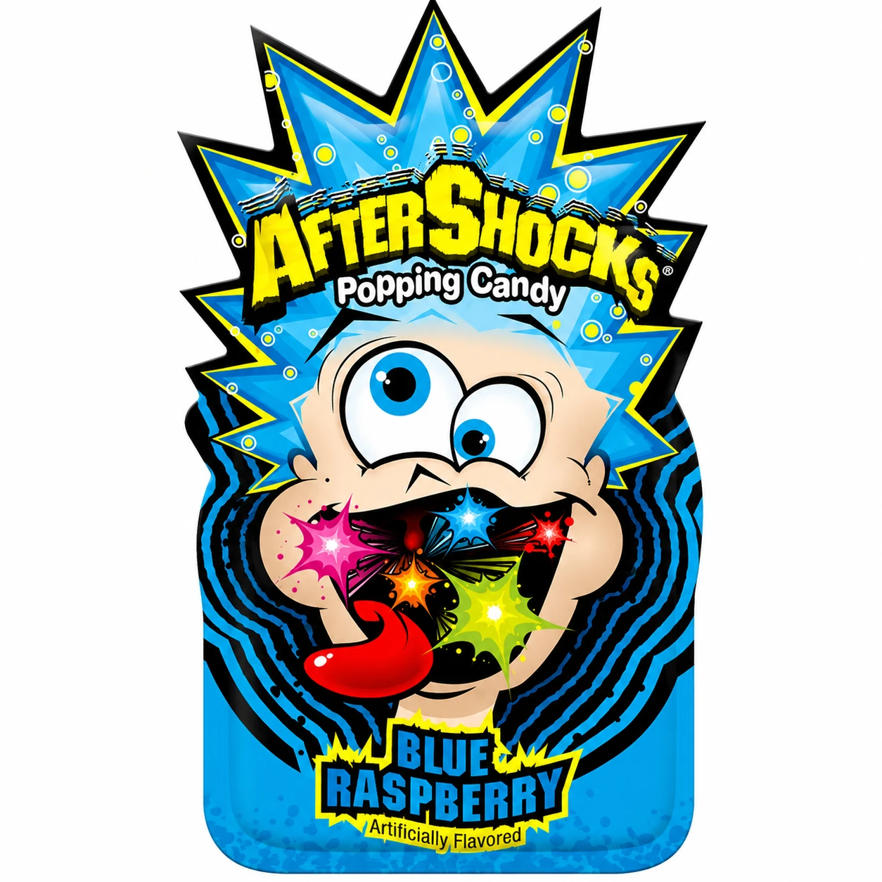 Aftershocks Blue Raspberry Popping Candy .33oz
