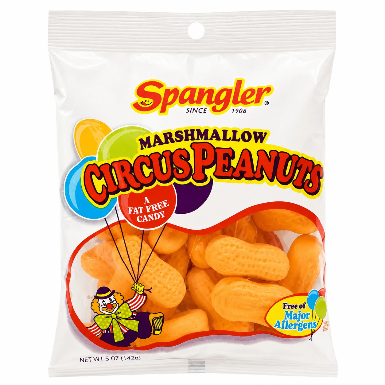 Spangler Marshmallow Circus Peanuts 5oz Bag