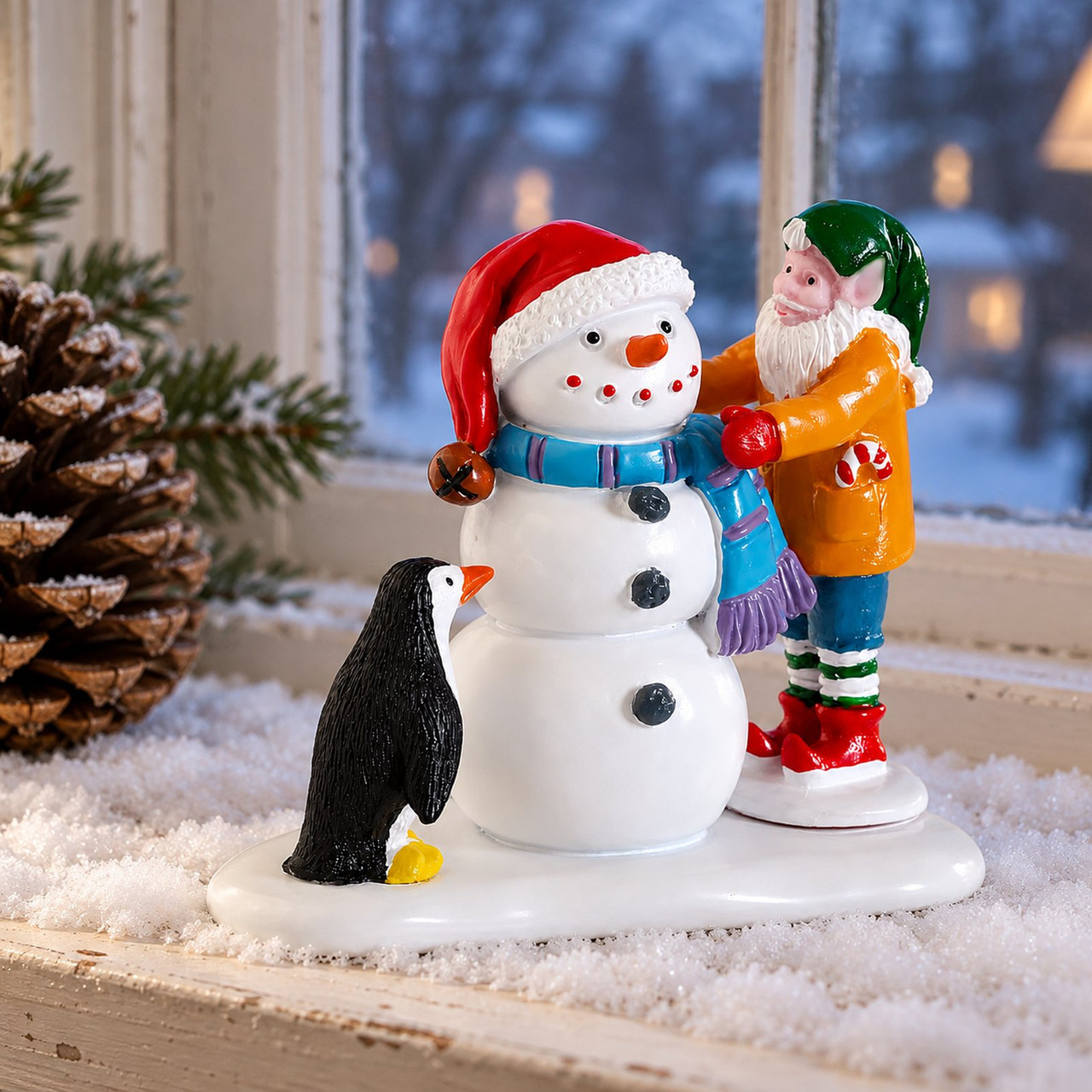 Lemax - Building A Snowman