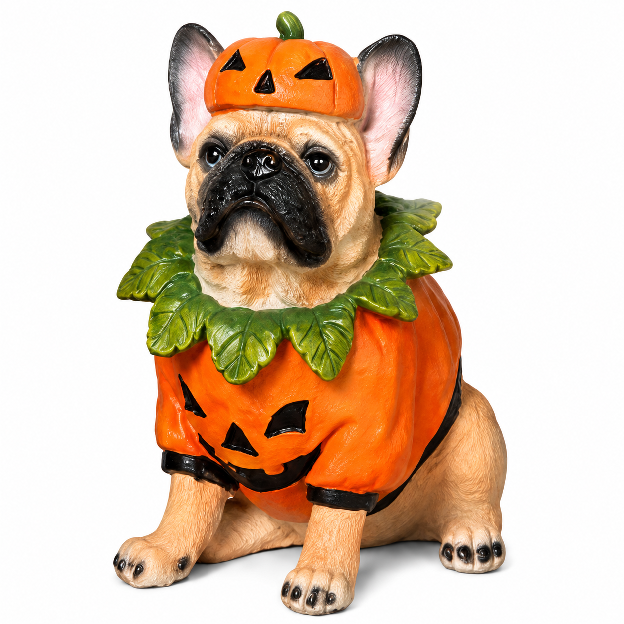 Halloween Pumpkin Dog Figurine | The Christmas Loft