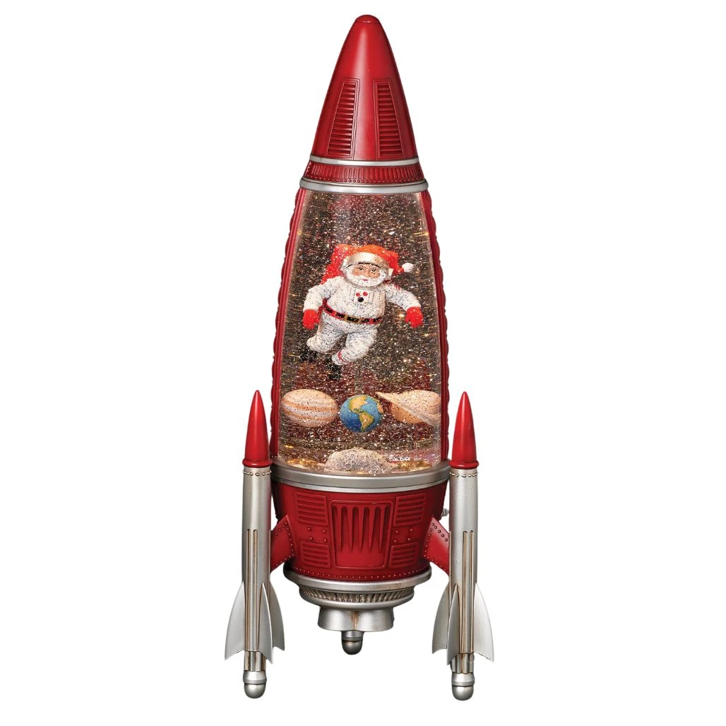 Lighted Musical Santa Spaceship