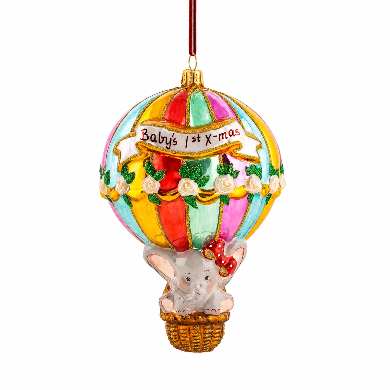 Huras Family Baby's First Christmas Balloon Ornament