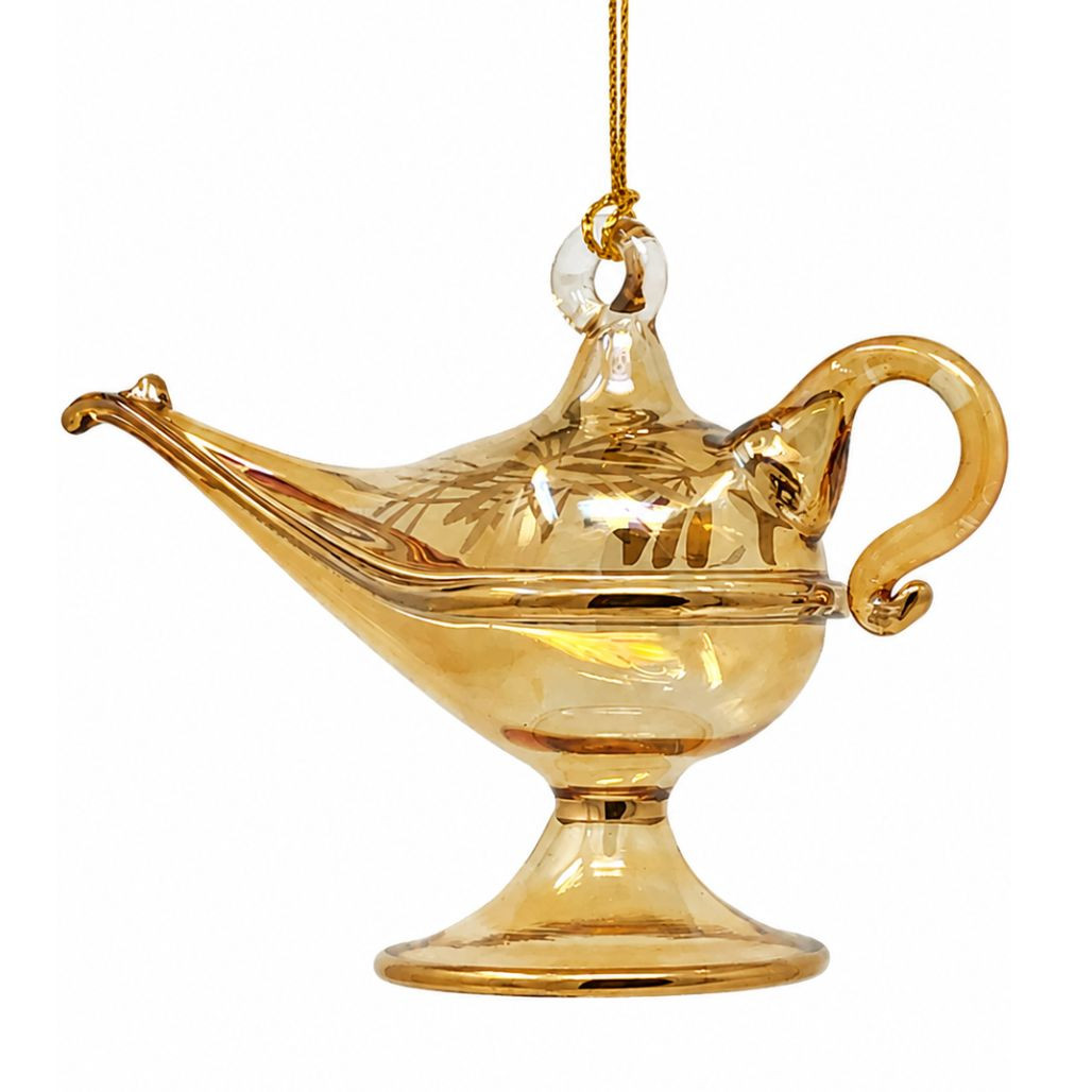 Egyptian Museum Genie Lamp Ornament | The Christmas Loft