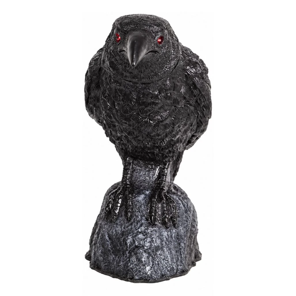 Animated Raven Halloween Decoration
